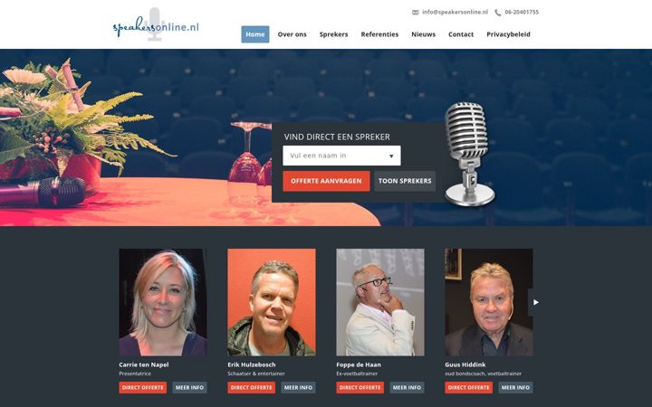 Screenshot di speakersonline.nl