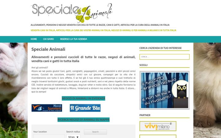 Screenshot of specialeanimali.it