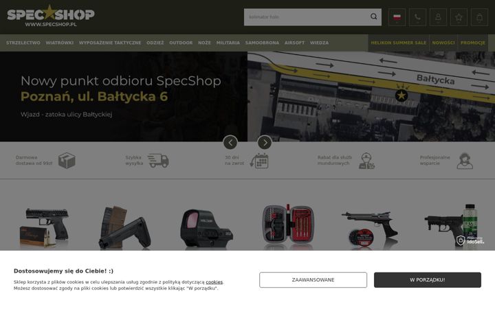 Captură de ecran a specshop.pl