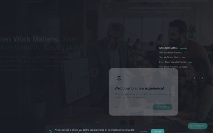Screenshot of spectra.co