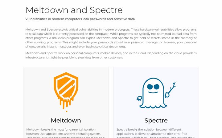 Screenshot of spectreattack.com