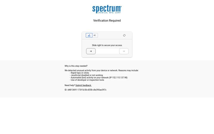 Screenshot of spectrumchemical.com