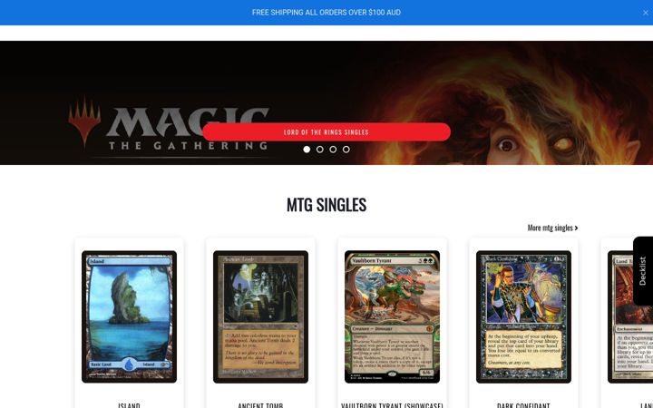 Screenshot of spectrumgaming.com.au