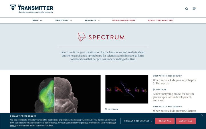 Screenshot of spectrumnews.org