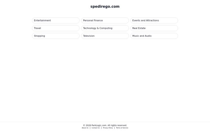 Screenshot of spedirego.com