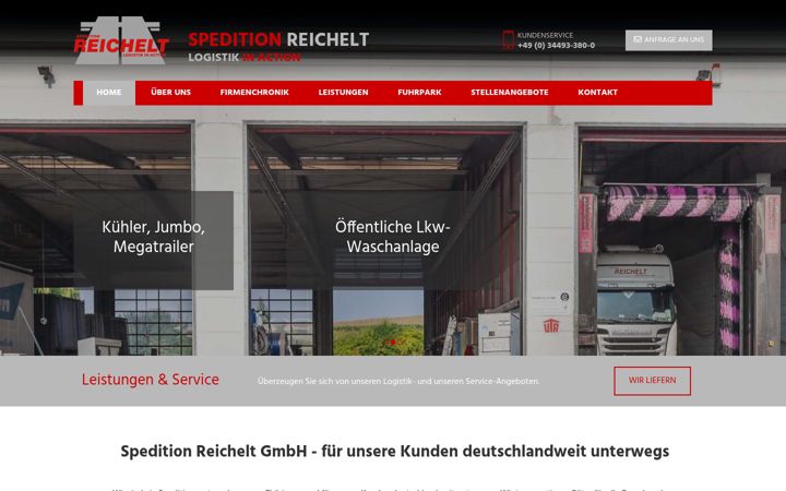 Screenshot van spedition-reichelt.eu