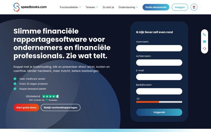 Screenshot di speedbooks.nl