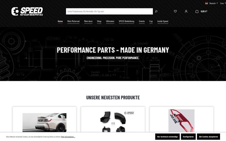 Screenshot of speedengineering.de
