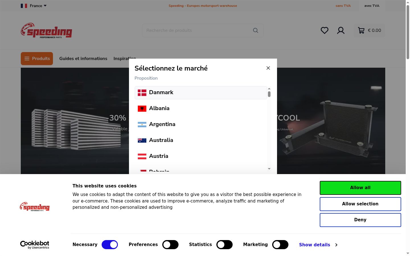 Screenshot van de toestemmingsbanner zoals getoond vóór enige interactie