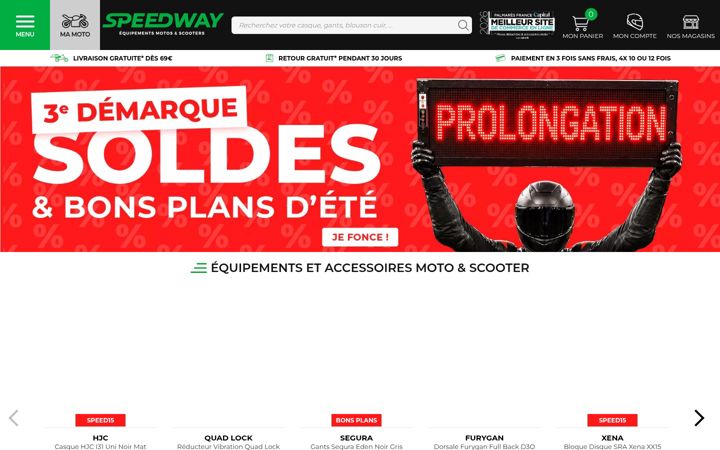 Screenshot of speedway.fr