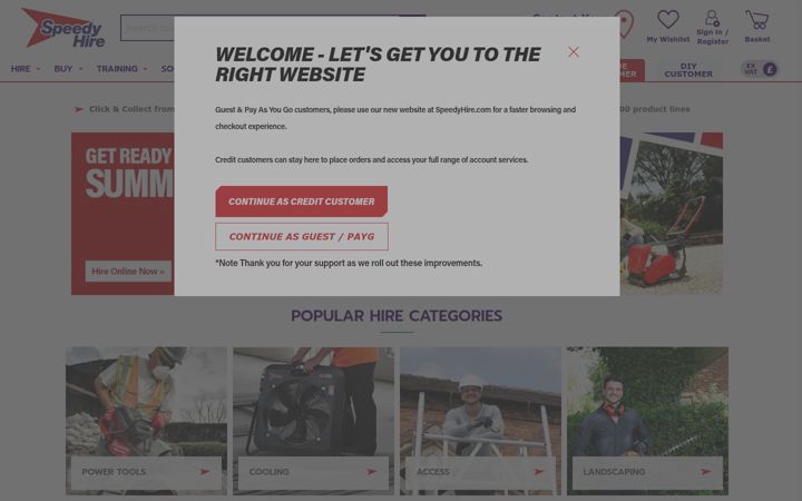 Captură de ecran a speedyservices.com
