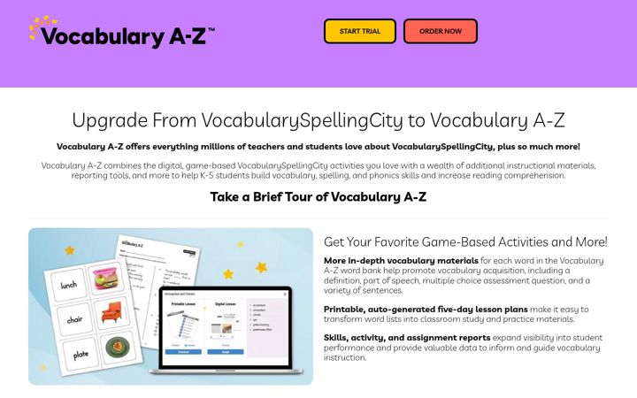 Screenshot of spellingcity.com