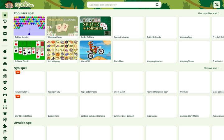Screenshot of spelo.se