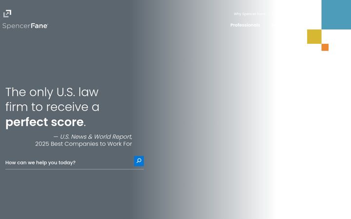 Screenshot of spencerfane.com