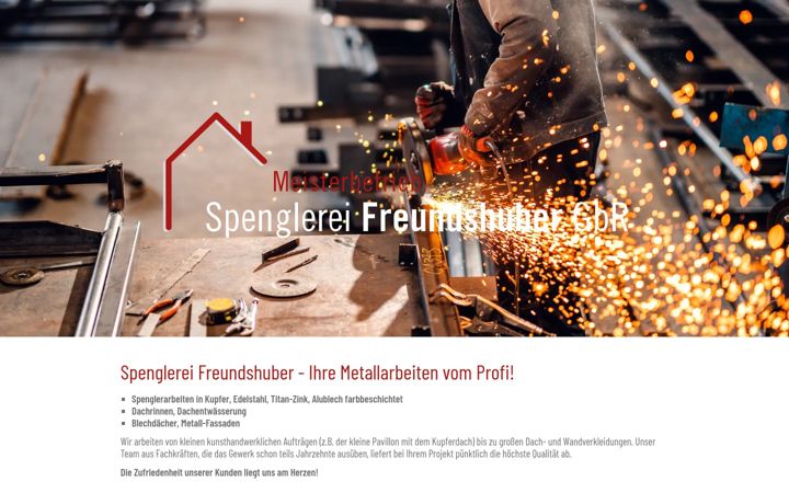 Screenshot ta' spenglerei-freundshuber.de