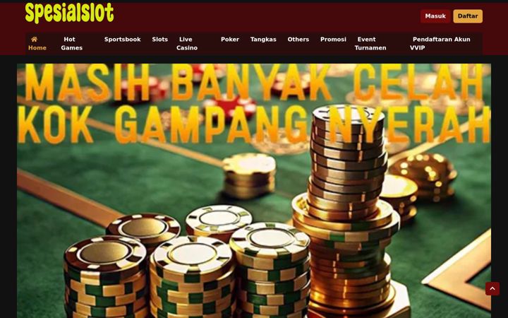 Screenshot of spesialslot.net