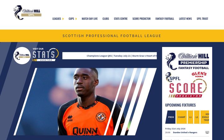 Captură de ecran a spfl.co.uk