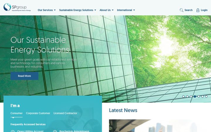 Screenshot of spgroup.com.sg