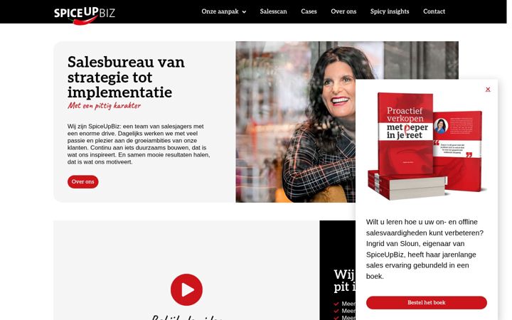 Snímek obrazovky spiceupbiz.nl