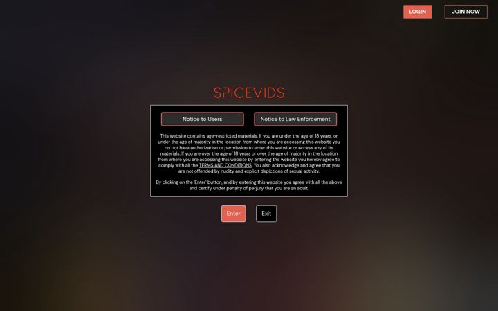 Screenshot of spicevids.com