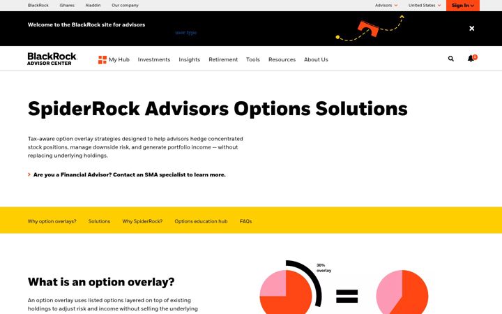 Screenshot di spiderrockadvisors.com