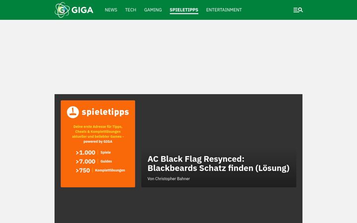 Screenshot of spieletipps.de