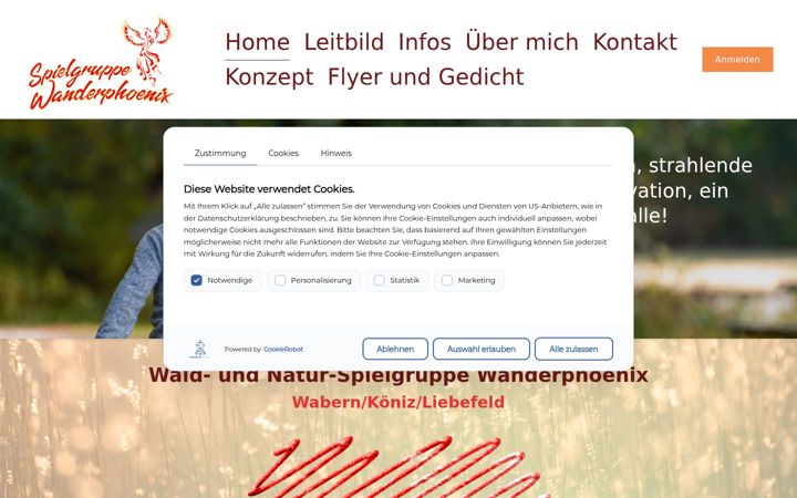 Screenshot ta' spielgruppe-wanderphoenix.ch