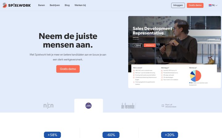 Screenshot of spielwork.com