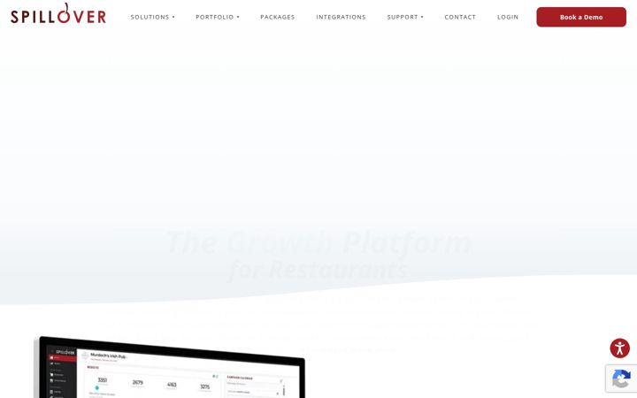 Screenshot of spillover.com