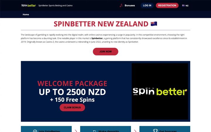 Screenshot of spin-better.net