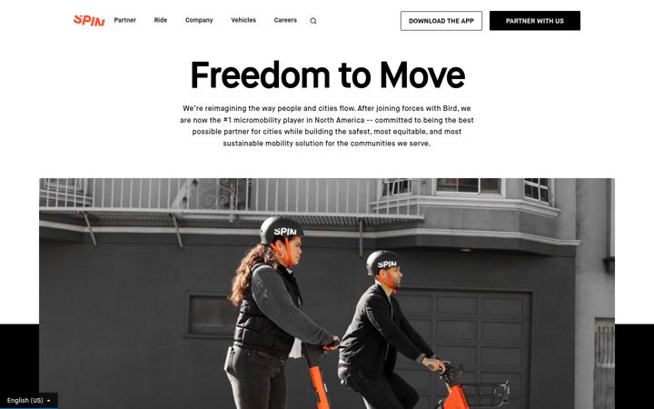 Screenshot of spin.pm