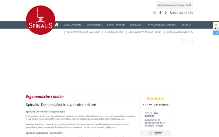 Képernyőkép: spinalis-ergonomischestoelen.nl