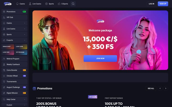 Screenshot of spinaura.com