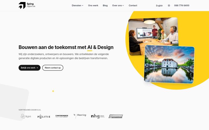 Screenshot of sping.nl
