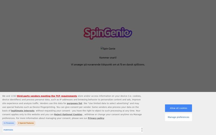 Screenshot of spingenie.com