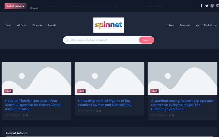 Screenshot of spinnetmedia.nl
