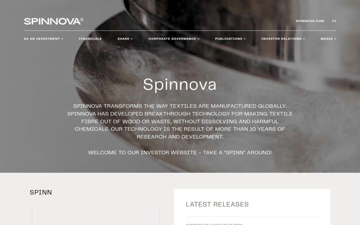 Screenshot of spinnovagroup.com