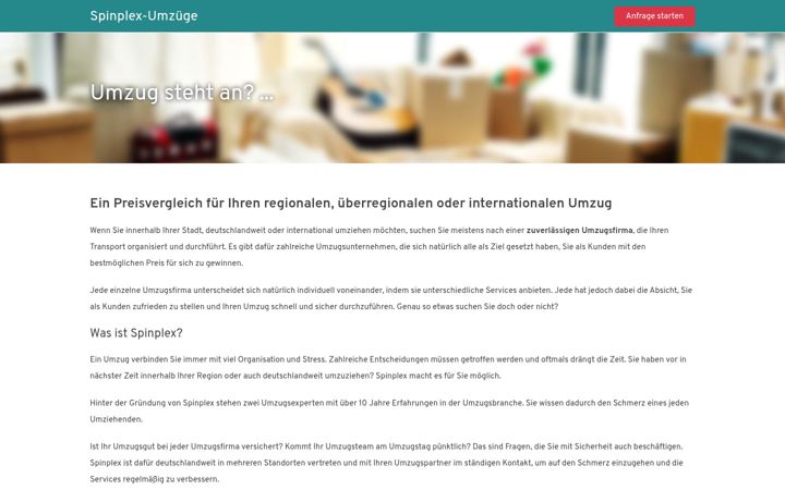 Screenshot ta' spinplex.de