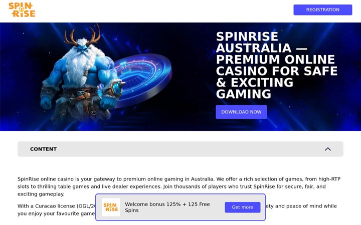 Skärmbild av spinriseapk.com