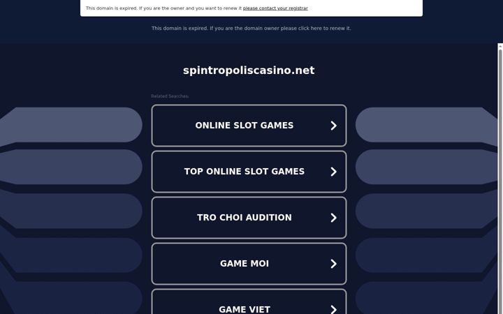 Screenshot of spintropoliscasino.net