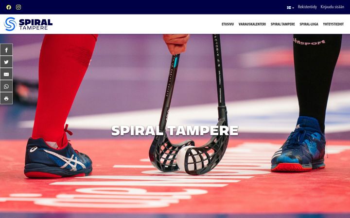 Screenshot van spiraltampere.fi