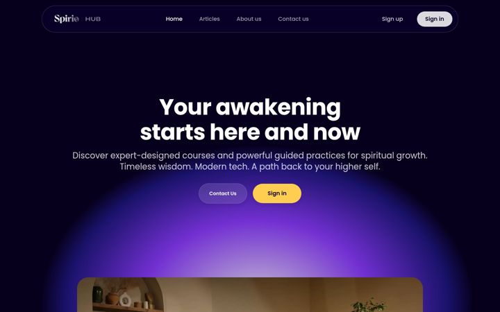 Screenshot of spiriohub.com