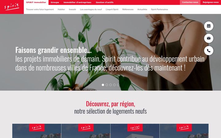 Zrzut ekranu spirit-immobilier.fr