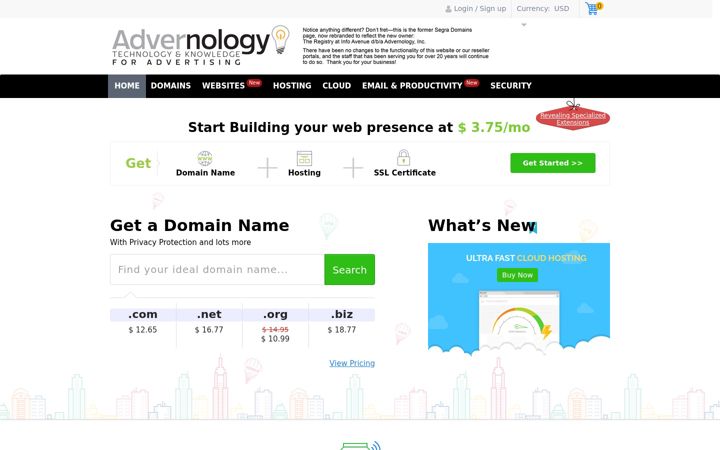 Screenshot of spiritdomains.com