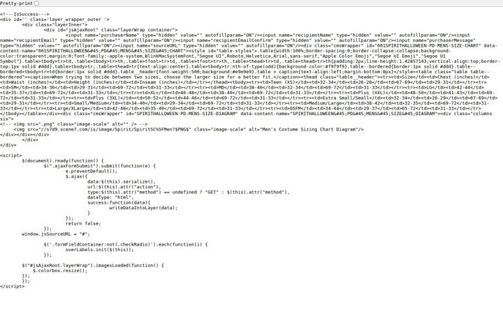 Screenshot of spirithalloween.com
