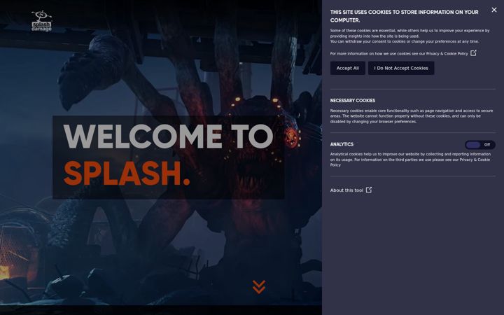 Screenshot of splashdamage.com