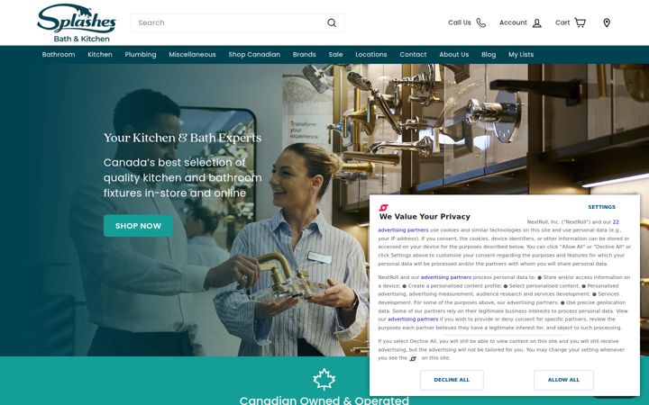 Screenshot of splashes.com