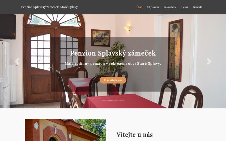 Posnetek zaslona splavskyzamecek.cz