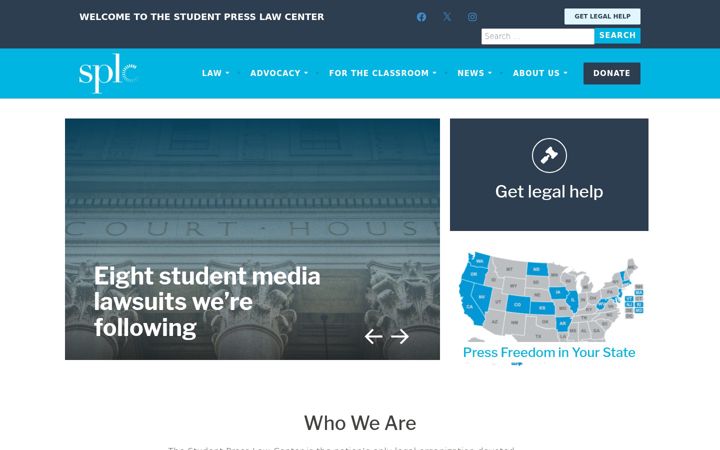 Screenshot of splc.org