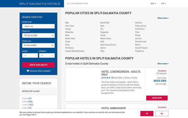 Screenshot of split-dalmatia-hotels.com